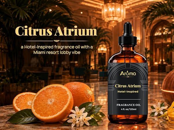 Citrus Atrium — a Hotel-Inspired fragrance oil with a Miami resort lobby vibe