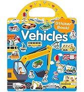 Benresive Reusable Sticker Book for Toddlers 2-4 Years, Fun Travel Stickers for Kids, Waterproof ...