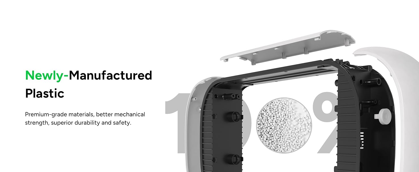 Premium-grade materials, better mechanical strength, superior durability and safety.