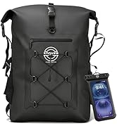 STOVER 5/10/25/30/40/55L Waterproof Dry Bag- Roll-Top Backpack w/Phone Case- Kayaking, Hiking, Ca...