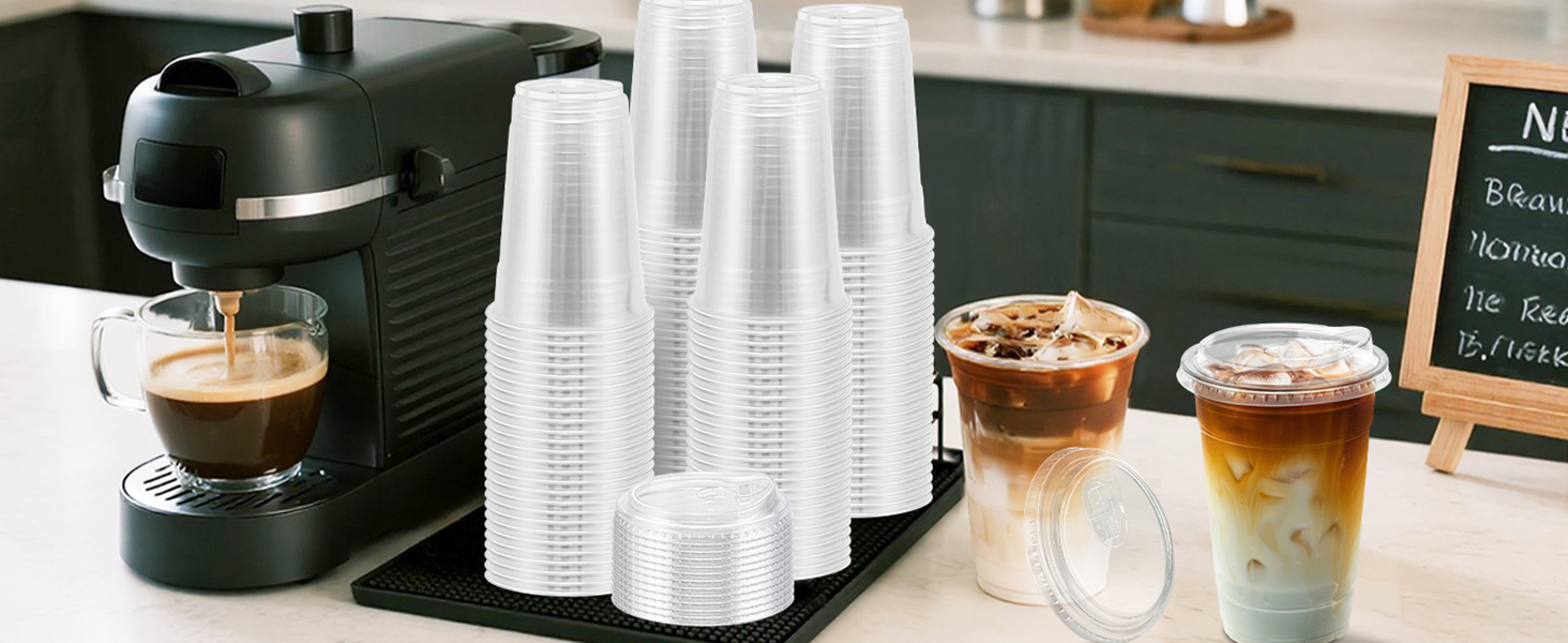 Plastic Cups with Lids