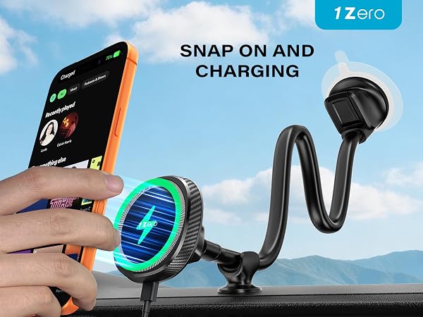 SNAP ON AND CHARGING