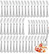 Dinner Forks and Salad Forks Silverware Set Of 40 Pieces, Stainless Steel Forks, Mirror Polished ...