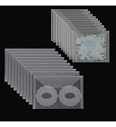 20 Pcs Stamp & Die Storage Pockets Resealable Clear Plastic Seal Bags Storage Case for Cutting Di...