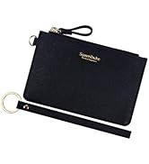 Aiyo Nice Women Slim RFID Card Case Holder Wristlet Zip ID Case Wallet Small Leather Wallet Coin ...