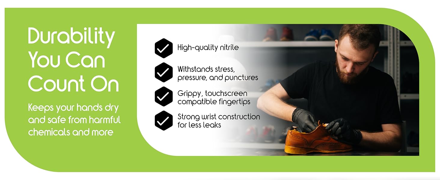 black Nitrile Gloves