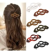 Atoden Flat Hair Clips Barrettes for Thick Thin Fine Hair 6Pcs French Barrette Glossy Large Hair ...