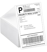 LuckyGuard 4x6 Thermal Labels Fanfold 500-Pack Crisp Prints Thermal Shipping Labels 4x6 Commercia...