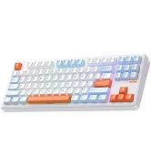 ELECFOX Linky 87 Wireless Mechanical Keyboard,Tri-Mode BT5.0/2.4GHz/USB-C Hot Swappable Custom Ke...