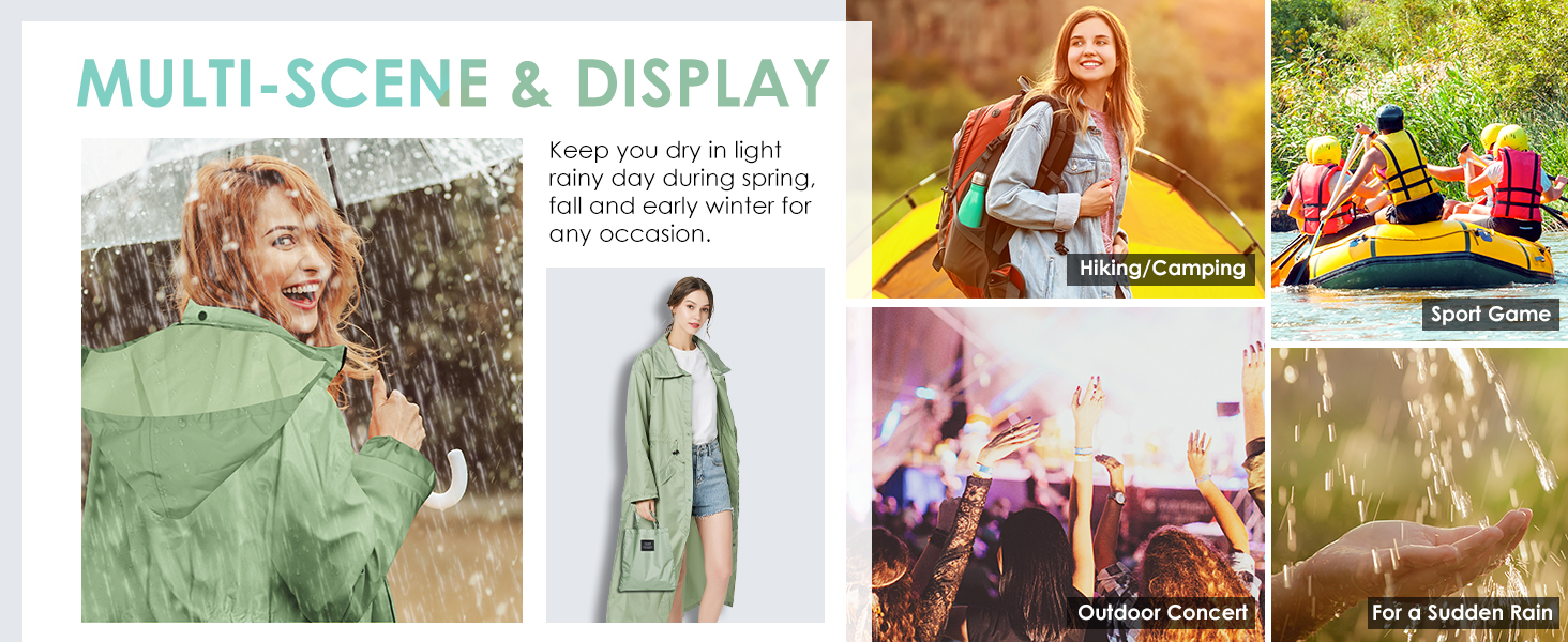 womens rain coat long 2xl lightweight foldable raincoat women’s long rain coat waterproof plus size