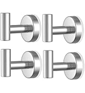 PMMASTO Suction Cup Hooks for Shower, Stainless Steel Bathroom Hooks to Hang Towels, Loofah, Coat...