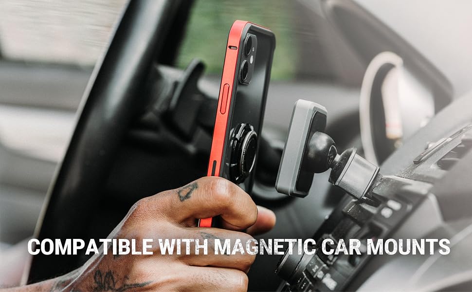 SUPCASE Cell Phone Ring Holder 360° Rotation Universal Phone Ring KickStand for Magnetic Car Mount