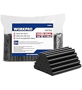 WORKPRO Hot Glue Sticks Full Size, 100 Pack Black Hot Melt Adhesive Glue Sticks for All-Temp Glue...