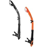 Aegend Diving Dry Snorkel for Adult & Youth - Snorkeling Gear with Top Dry Valve, Perfect for Sno...