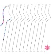 GarfxG 12 PCS Beading Needles-7.48 Inches Stainless Bead Spinner Needles, Big Eye Curved Seed Bea...