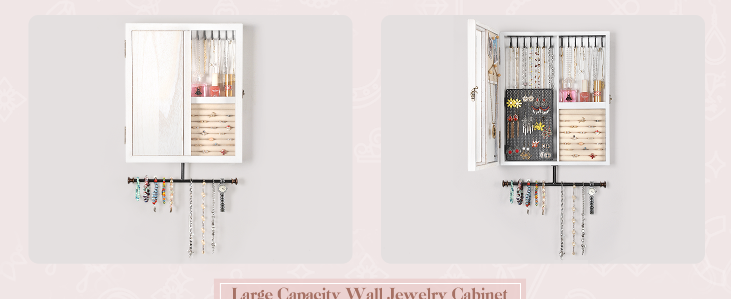 Wall Mounted Jewelry Organizer