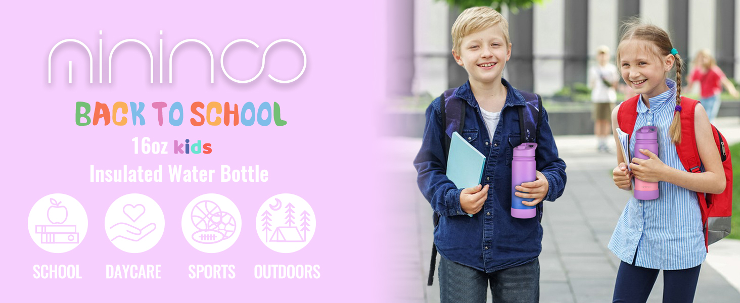 16oz kids water bottle