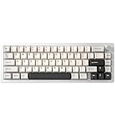 YUNZII AL66 Wireless Mechanical Keyboard,65% Knob Control Aluminum Gaming Keyboard BT/2.4G/Wired ...