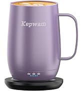 Kepwam Heated Coffee Mug T2-Plus, 20oz Leading Large Capacity Self Heating Coffee Mug, Up to 8 Hr...