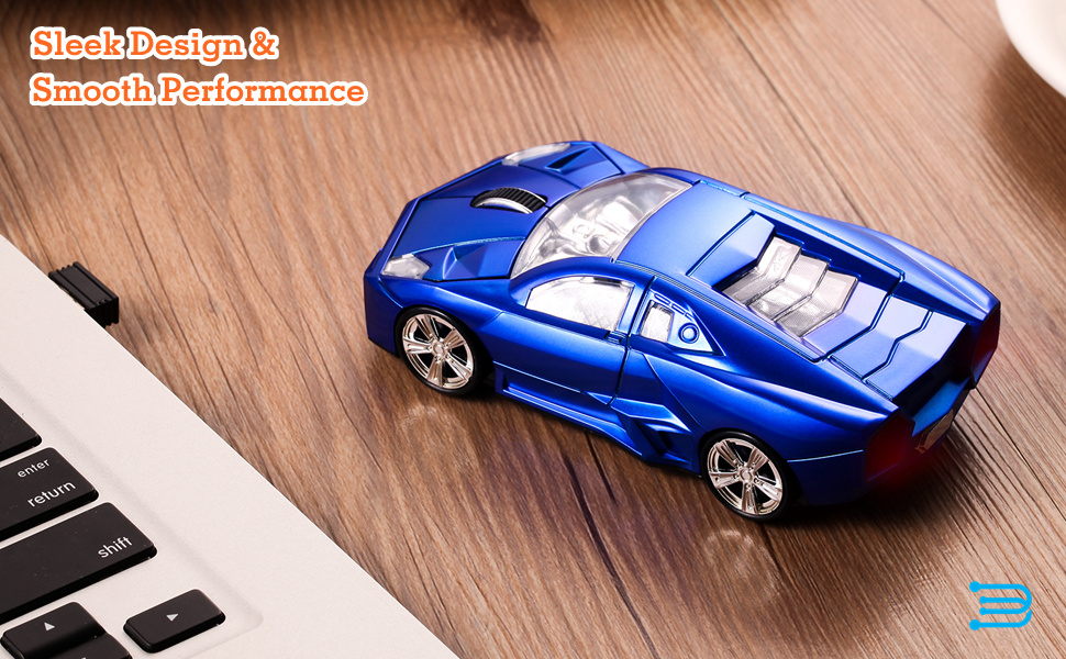 H123 2.4G wireless sports car mouse application office