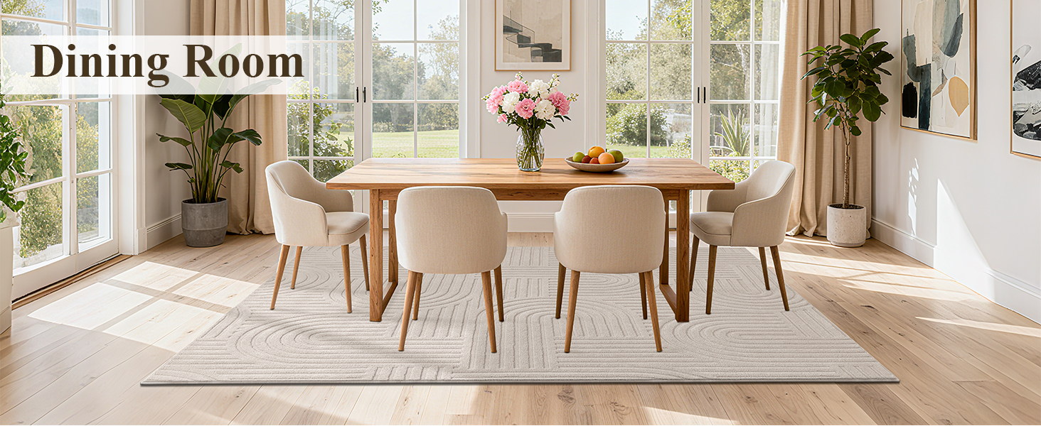 arch pattern modern geometric rug boho rug soft fluffy mediun thick pile