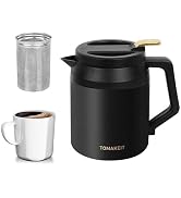 Thermal Coffee Carafe,51 Oz/1.5 L, 304 Grade Stainless Steel Vacuum Insulated Thermal Carafe for ...