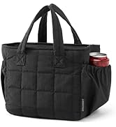 BAGSMART Lunch Bag for Women Small Cute Quilted Lunch Box Insulated Lightweight, Leakproof, Durab...