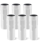 Uonlytech 6pcs Candle Light Socket Covers Iron Tall Candle Cover Drip Sleeves Candelabra Base Cha...
