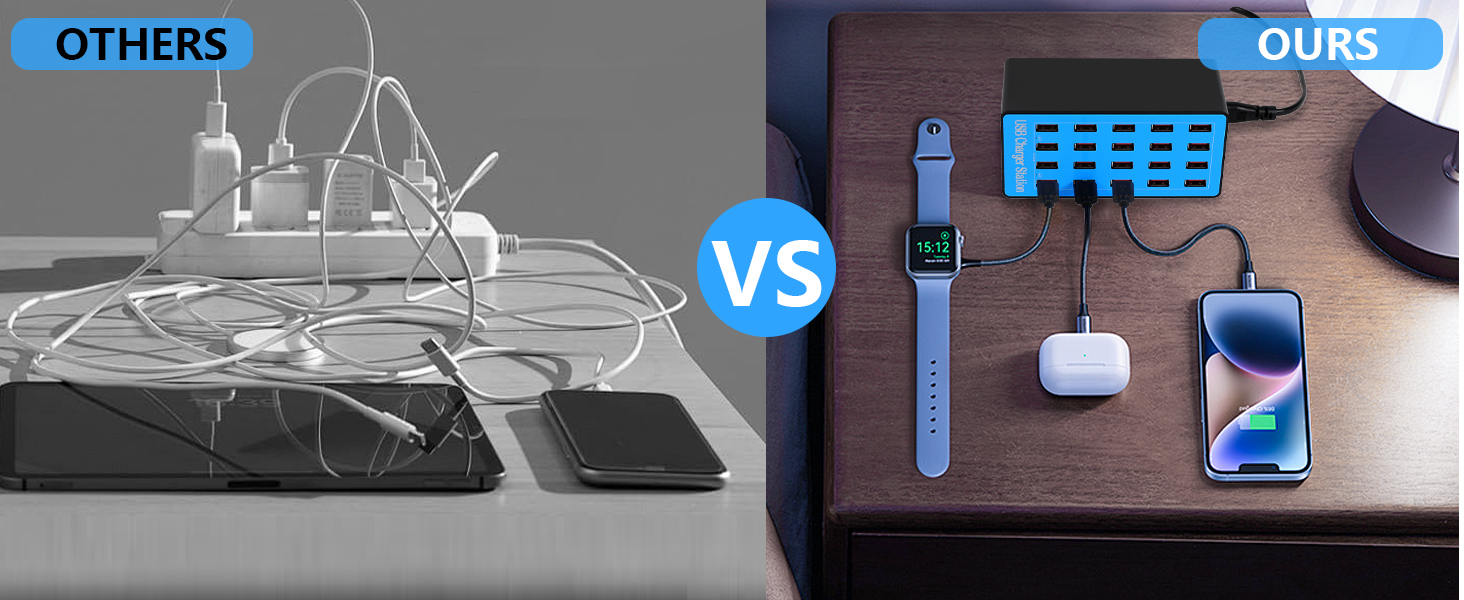 type c charging block usb outlet fast charging block charger station iphone charger usb c