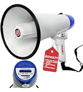 5 CORE Megaphone Speaker Portable 20W Bullhorn w Siren Adjustable Volume Bull Horn 300 Meter Rang...