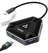 Gaming USB hub with HDMI Adapter, USB C HUB with USBA 3.0 Splitter Data Ports & SD/TF Card Reader...