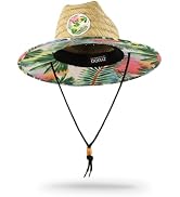 Zylioo Oversize XXL Straw Hat for Men,XL Women Wide Brim Lifeguard Hat,Large Beach Sun Hat UPF 50...