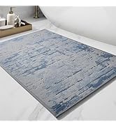 PADOOR-Bath Mat-Absorbent Rubber Backing Bathroom Mats Rug -Quick Dry Thin Bathroom Rugs Fit Unde...