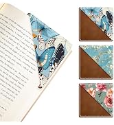 3 Pieces Leather Bookmarks, Personalized & Cute Book Accessories for Reading Lovers, Page Markers...
