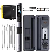 FNIRSI HS-02A 100W Portable Corded Soldering Iron Kit with Storage Case, 3S Fast Heating, 212-842...