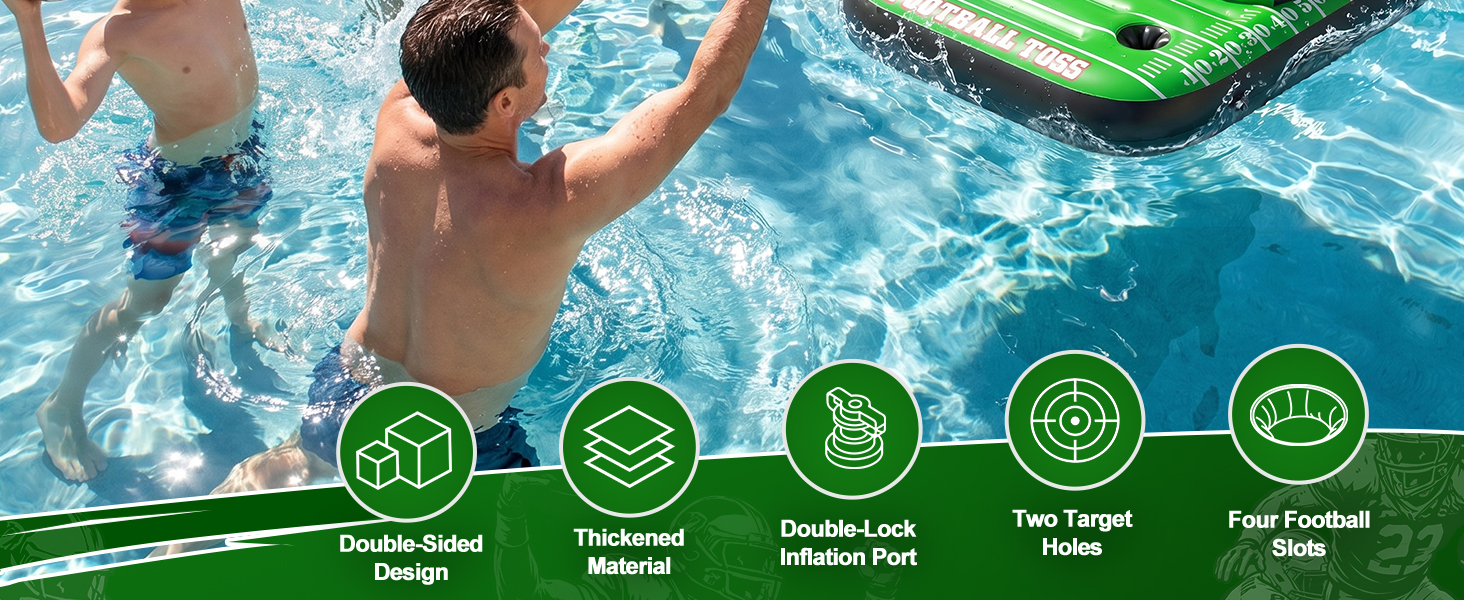 Floating Football Toss Game