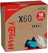Wypall GeneralClean X60 Cloths Multi-Task Cleaning Wipes (34790), Strong and Absorbent Towels, Wh...