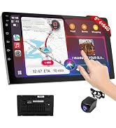 9 Inch Wireless Carplay Screen for Car,Double Din Car Audio Receivers with Voice Control,HD Porta...