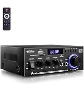 AK45 Pro Amplifier Home Audio Stereo Receivers with Bluetooth 5.0,Max 400W,2.0 Channel Stereo Amp...