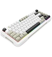 E-YOOSO Z-82 Wireless Mechanical Keyboard, 75% Layout Wireless Hot-Swap Gaming Keyboard, BT/2.4GH...