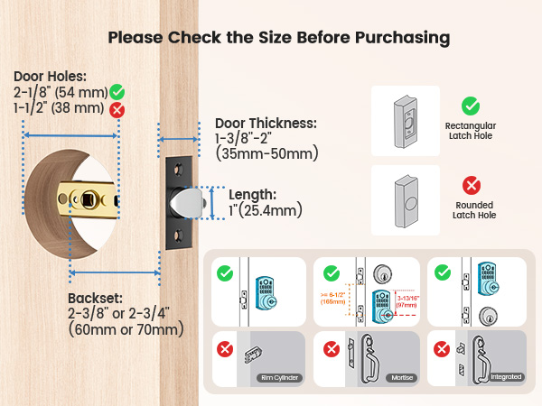 Keyless entry door lock