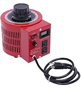 Variac Variable Transformer - 2000VA, 20A, 0-130V AC Output, All-Copper Coil, Low Noise, High Saf...