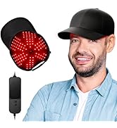 RELEXNOW Red Light Therapy Cap for Hair Growth, Infrared Red Light Therapy Hat for Men & Women Th...