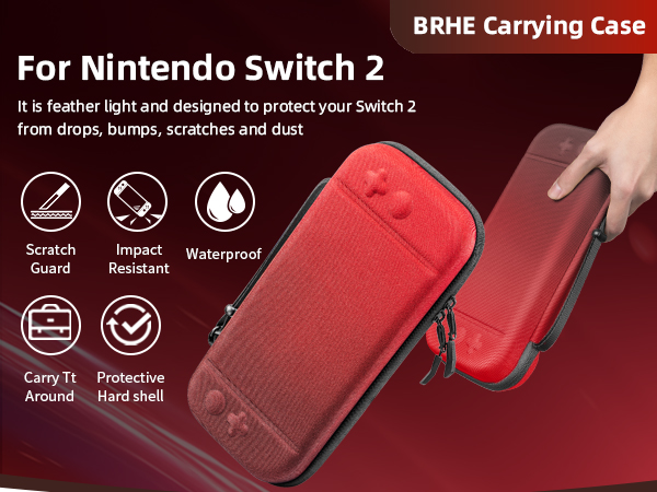 Switch 2 Carry Case Compatible with Nintendo Switch 2 Console,Large Capacity Switch Case