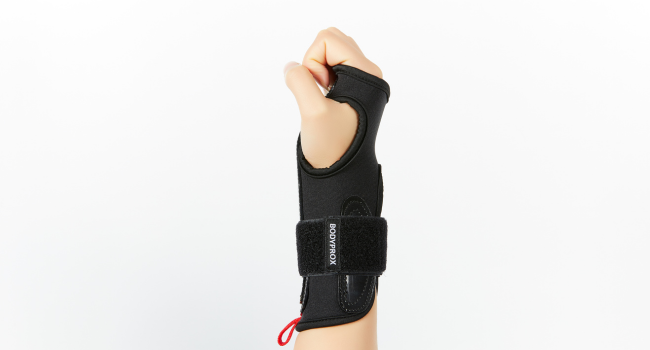 Close up of BODYPROX wrist guards