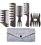 5 PCS Hair Comb Styling Set Barber Hairstylist Accessories - Professional Shaping & Teasing Wet C...