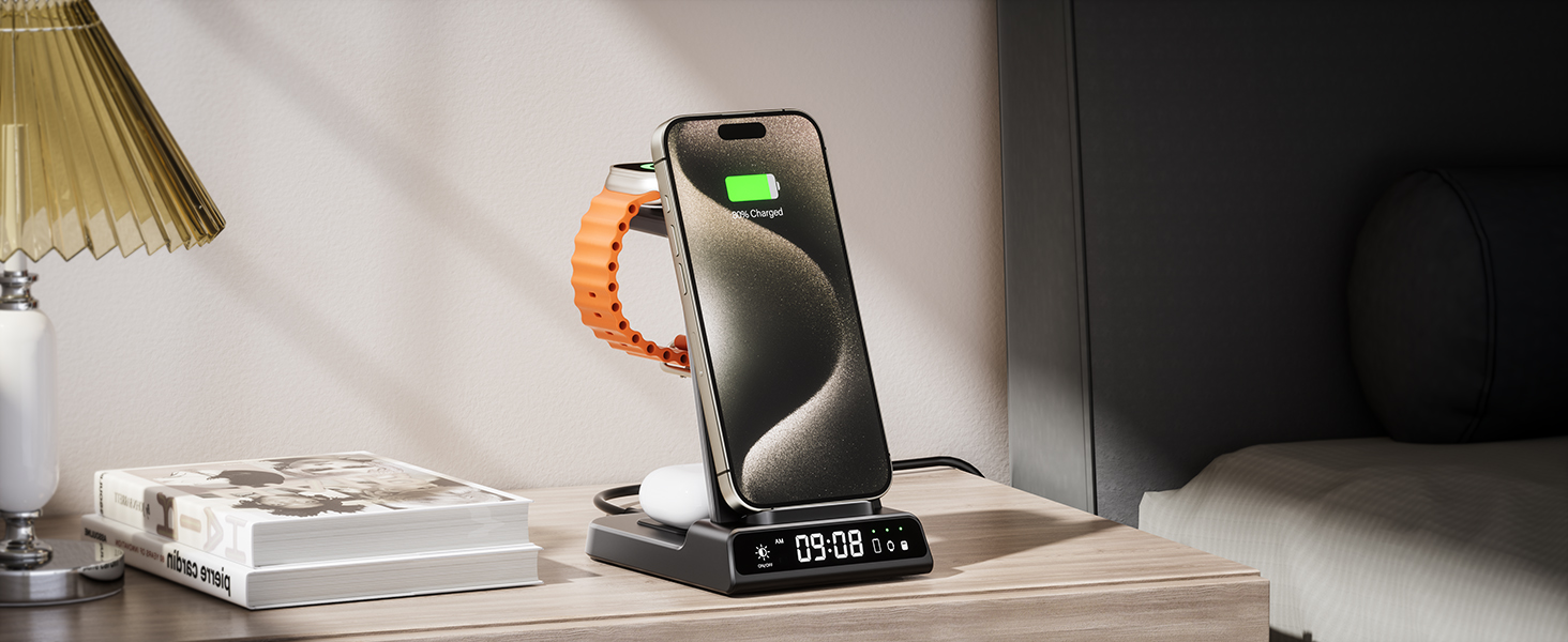iphone watch charging station
