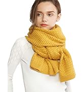 RIIQIICHY Winter Scarfs for Women Cold Weather Chunky Knit Scarf Warm Thick Scarf Long Large Over...