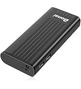 Bonai Portable Charger, 10000mAh Power Bank External Battery Pack with Dual USB Output & LED Flas...