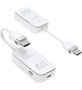 4K HDMI Wireless Transmitter and Receiver 50M Zero Latency, True 4K@30 for Watching Movies, Gamin...